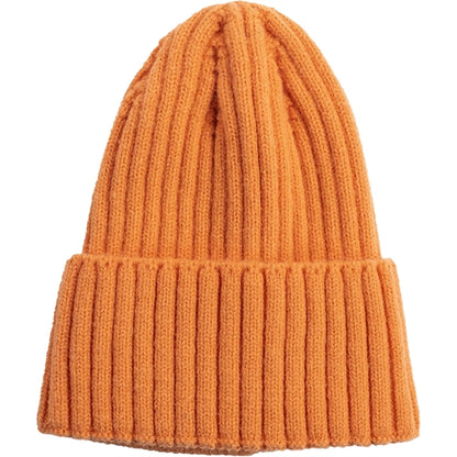 Striped Cuffed Knitted Beanie With Custom Logo