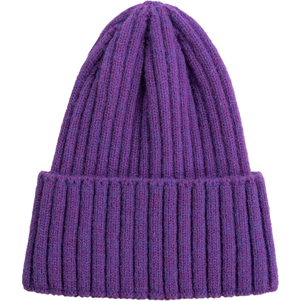 Striped Cuffed Knitted Beanie With Custom Logo