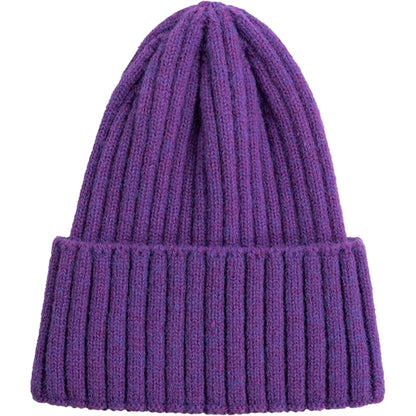 Striped Cuffed Knitted Beanie With Custom Logo