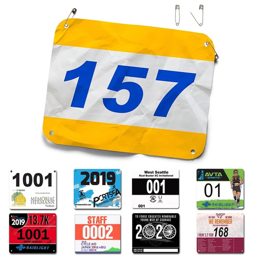 Personalized Full Color Printed Race Numbers