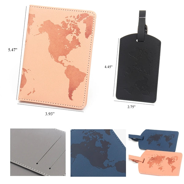 Passport Cover And Luggage Tag Set