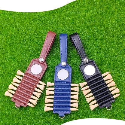 Golf Tees Holder With 7Pcs Wooden