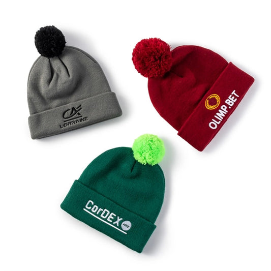 Pompom Beanie Hat