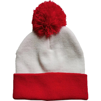 Value Knitted POMPOM Cuffed Beanie