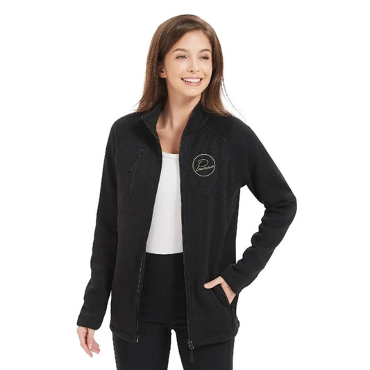 Women's Full Zipper Brushed Back Fleece Jacket