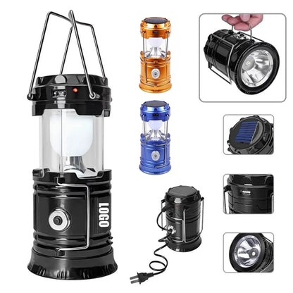 Portable LED Solar Collapsible Camping Lantern