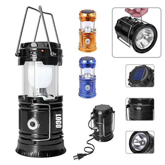 Portable LED Solar Collapsible Camping Lantern
