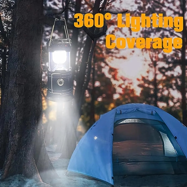 Portable LED Solar Collapsible Camping Lantern