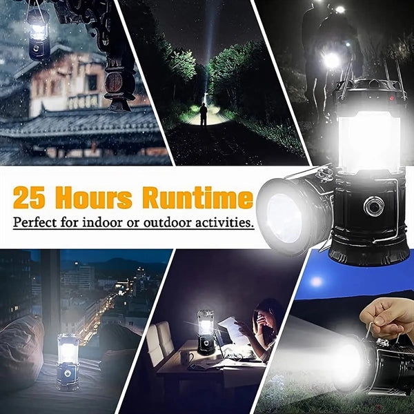 Portable LED Solar Collapsible Camping Lantern