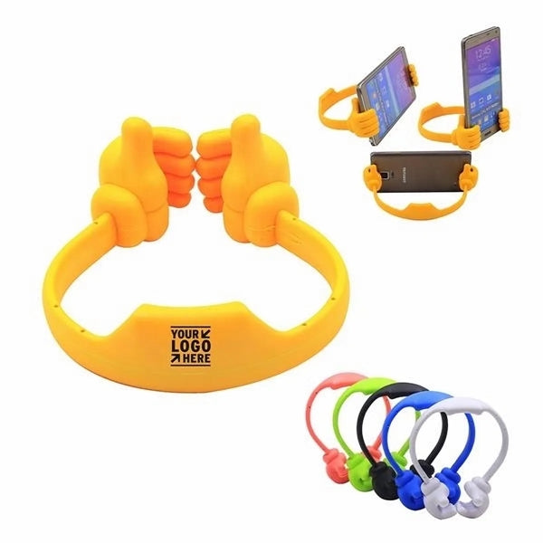 PVC Thumb Cell Phone, Tablet Stand