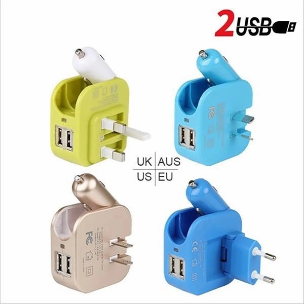 Foldable Dual Port Car Charger