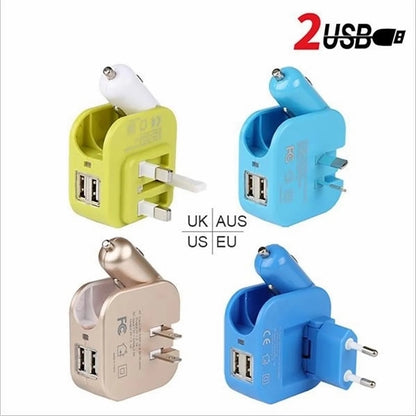 Foldable Dual Port Car Charger