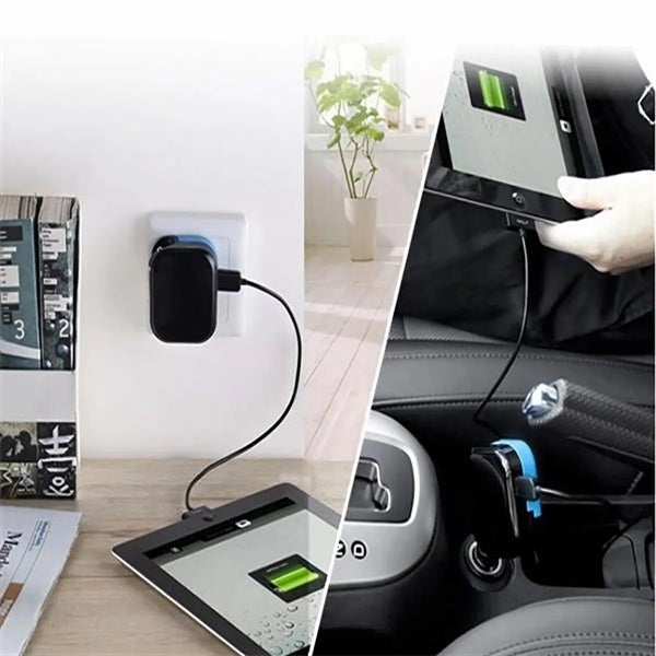 Foldable Dual Port Car Charger