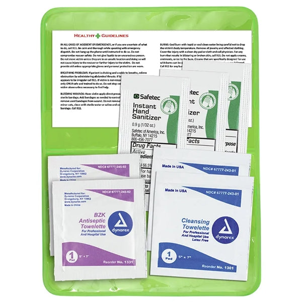 Orion Sanitizer & Wipes On-the-Go Kit n Colorful Vinyl Pouch