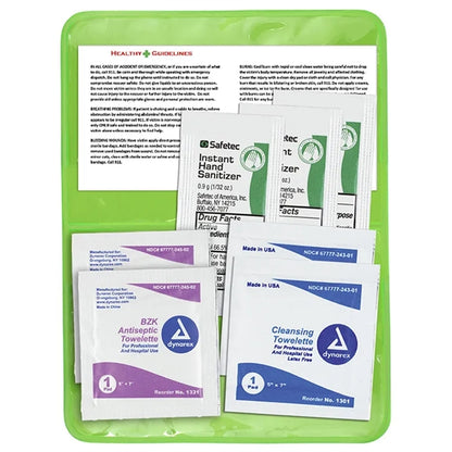 Orion Sanitizer & Wipes On-the-Go Kit n Colorful Vinyl Pouch