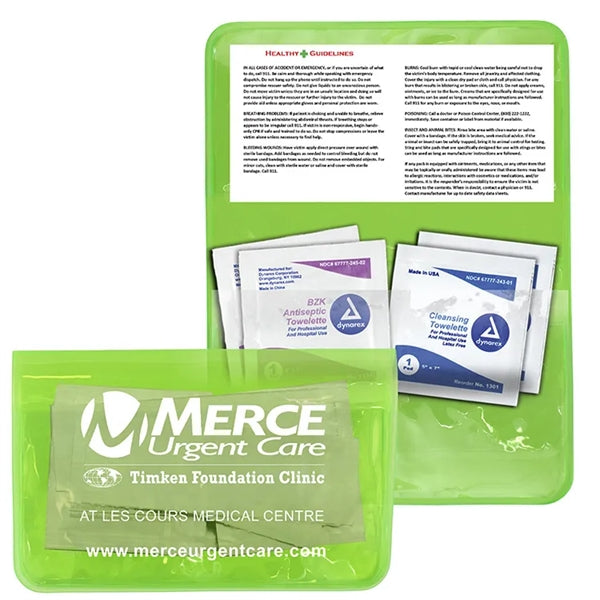 Crescent First Aid Antiseptic & Disinfectant Wipes Pack