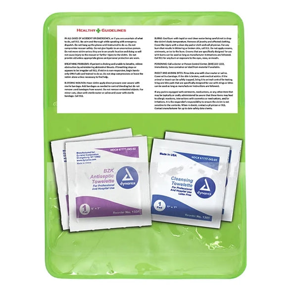 Crescent First Aid Antiseptic & Disinfectant Wipes Pack