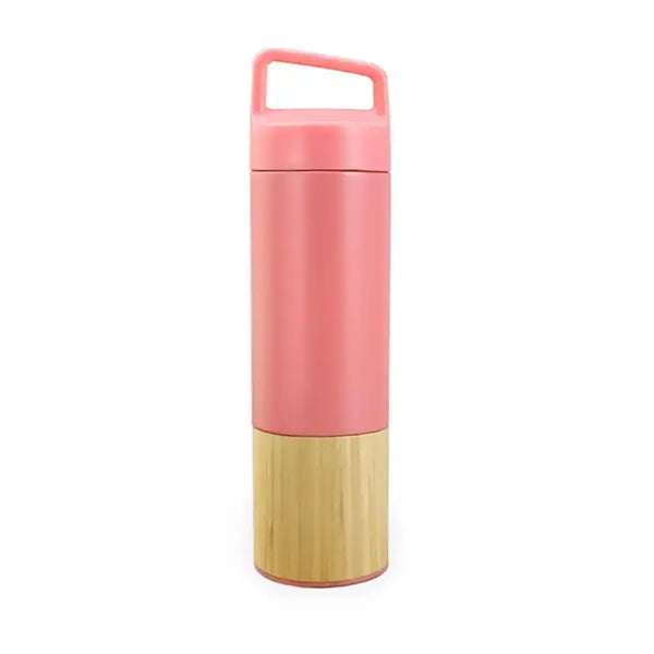 Bamboo Insulated Mug With Handle