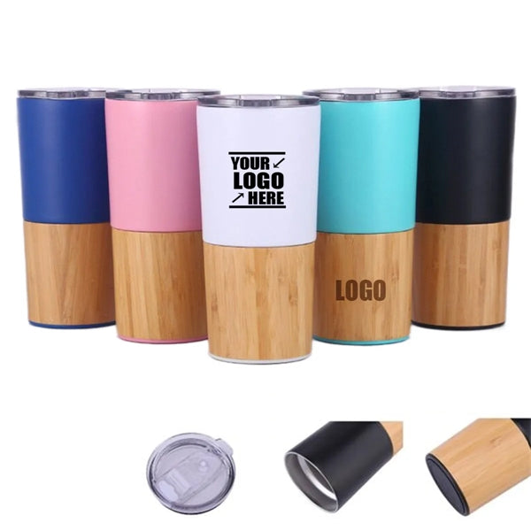 20oz Bamboo Steel Tumbler Mug