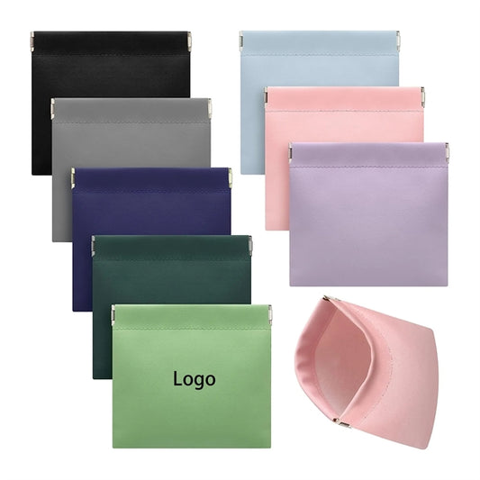 4"Square Full Color Leather Shrapnel Bag