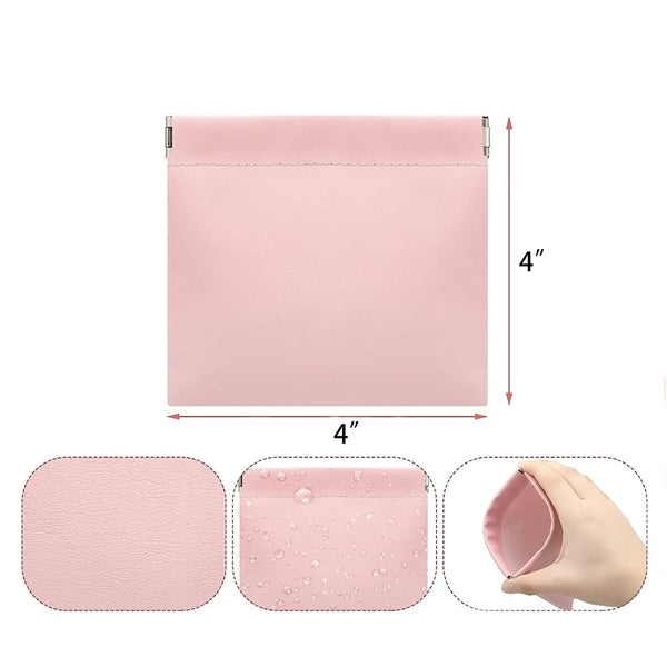 4"Square Full Color Leather Shrapnel Bag