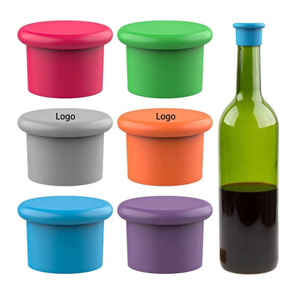Solid Color Silicone Wine Bottle Stopper
