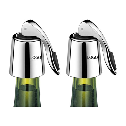 Stainless Steel Wine Cork With Plastic Press