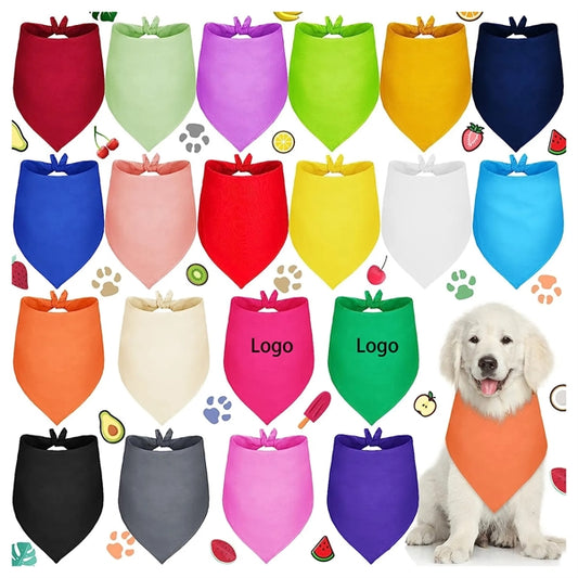 Polyester Full Color Pet Scarf Bandanna