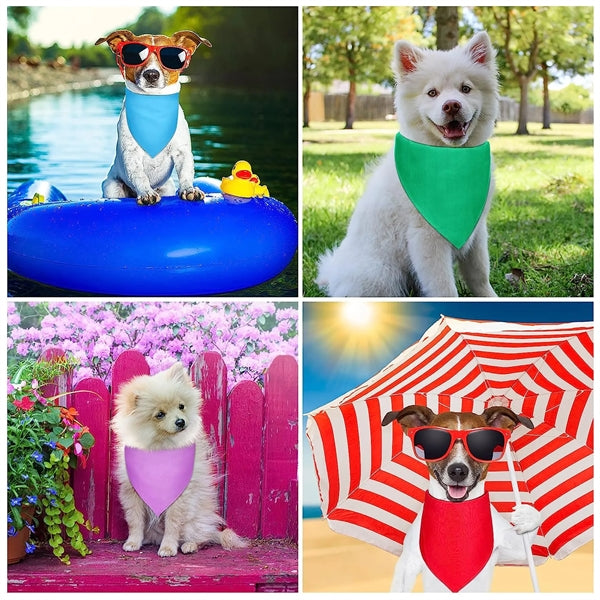 Polyester Full Color Pet Scarf Bandanna