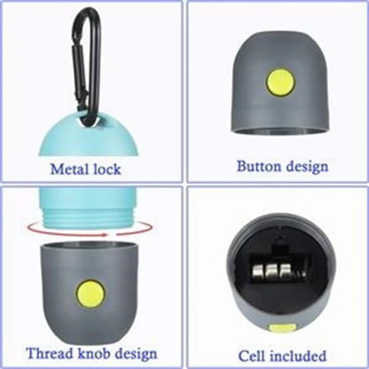 Dog Poop Bags Holder With Led Flashlight
