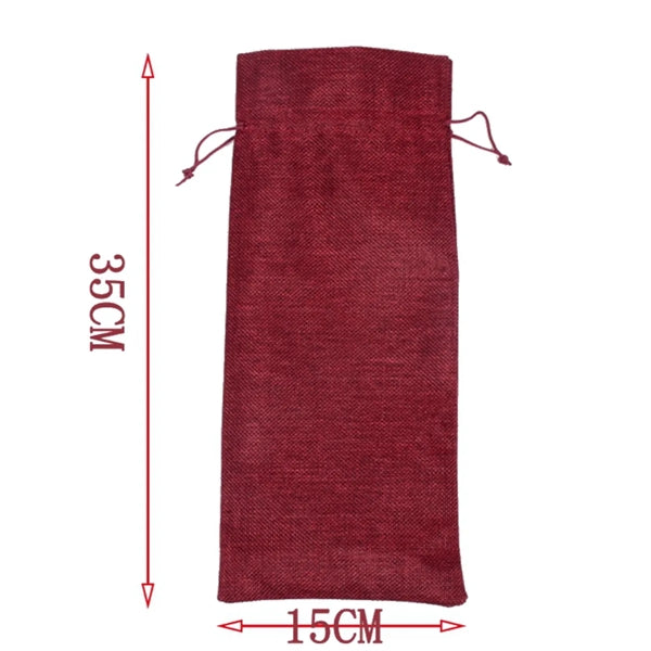 Jute Wine Bottle Gift Bag