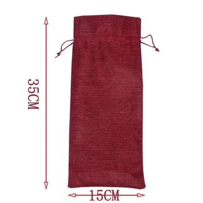 Jute Wine Bottle Gift Bag