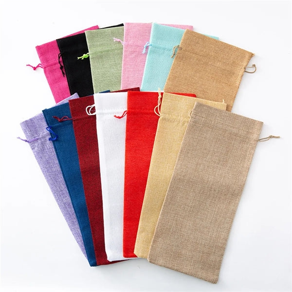 Jute Wine Bottle Gift Bag