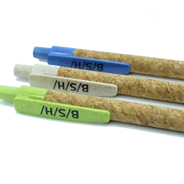 Cork And Wheat Straw Ballpoint Pen