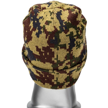 Unisex Camouflage Knitted Cuffed Beanie