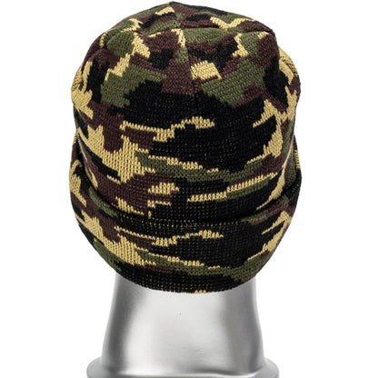 Unisex Camouflage Knitted Cuffed Beanie
