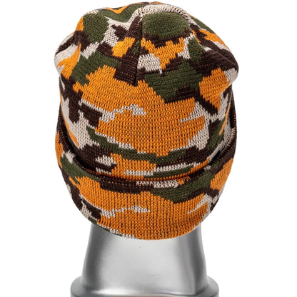 Unisex Camouflage Knitted Cuffed Beanie