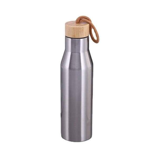 17oz Double Wall Sport Bottle With Bamboo Lid