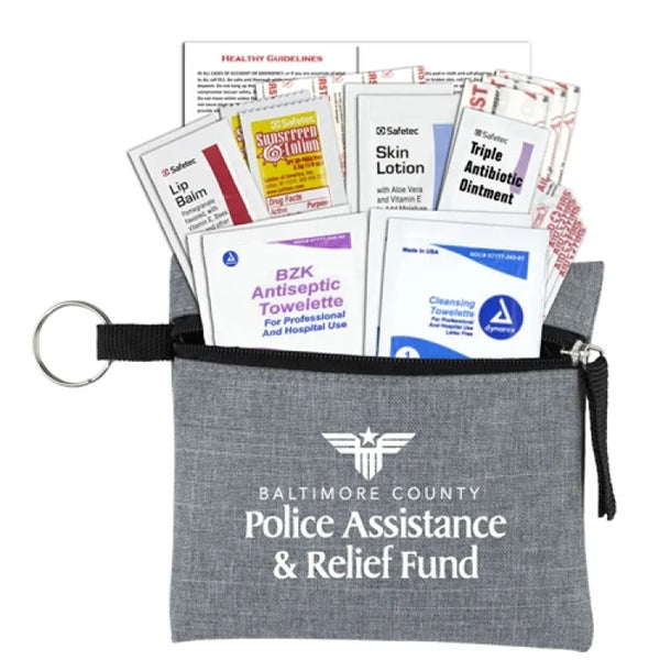 Naomi 20 Piece First Aid Kit in Stylish Heathered Pouch