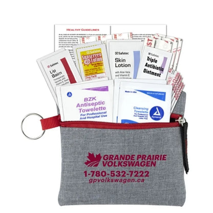 Naomi 20 Piece First Aid Kit in Stylish Heathered Pouch
