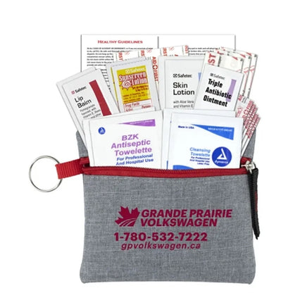 Naomi 20 Piece First Aid Kit in Stylish Heathered Pouch