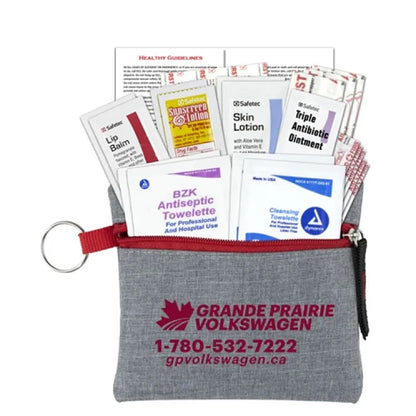 Naomi 20 Piece First Aid Kit in Stylish Heathered Pouch