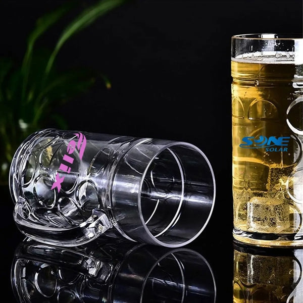 32OZ Clear Plastic Beer Mugs
