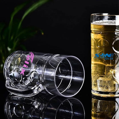 32OZ Clear Plastic Beer Mugs