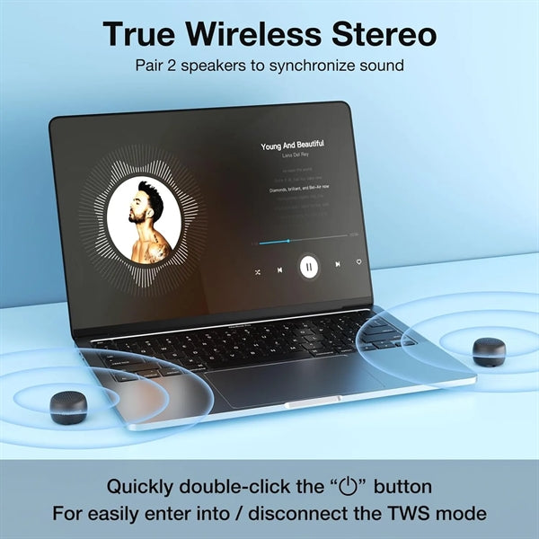 Mini Bluetooth Speaker Wireless with Built in Mic TWS