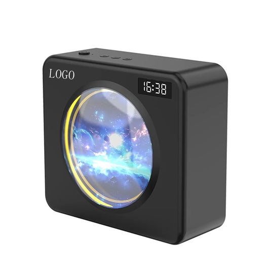 Bluetooth Speaker with Led Light Clock Customized Patterns
