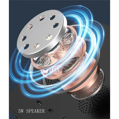 Bluetooth Speaker with Led Light Clock Customized Patterns
