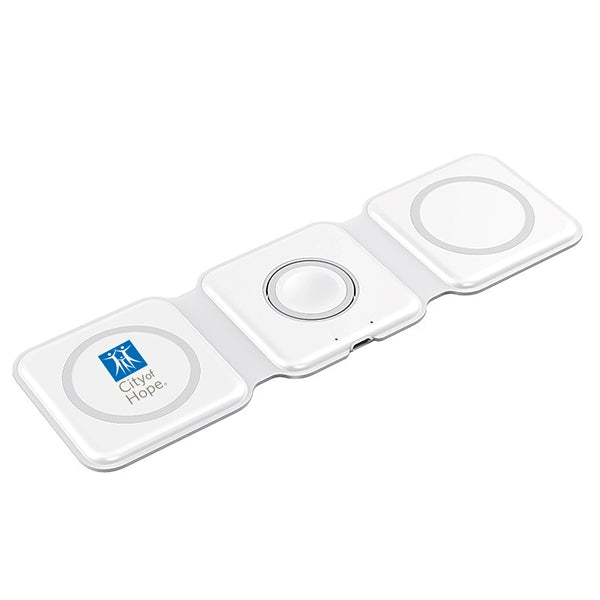 Foldable Soft Plastic 3 in 1 wireless charger