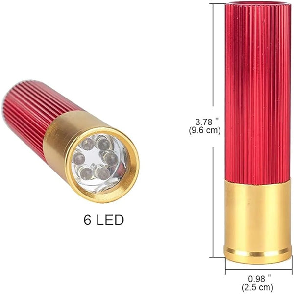 Gauge Shotgun Shell 6-LED Flashlight