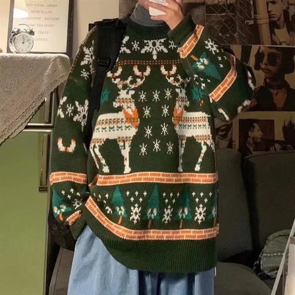 Unisex Acrylic Jacquard Ugly Christmas Sweater